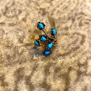 Turquoise sterling silver ring size 8